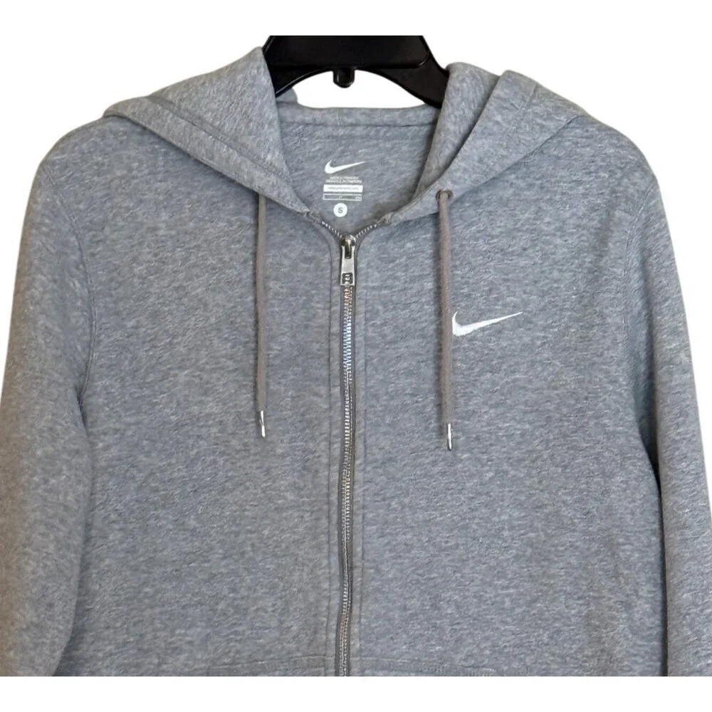 Nike Men’s Club Fleece Full-Zip Hoodie Sweat Shirt Lined Hood Size Small